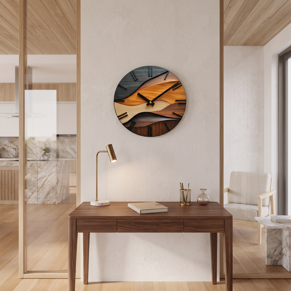 Sicalu Tidewood wall clock image 4