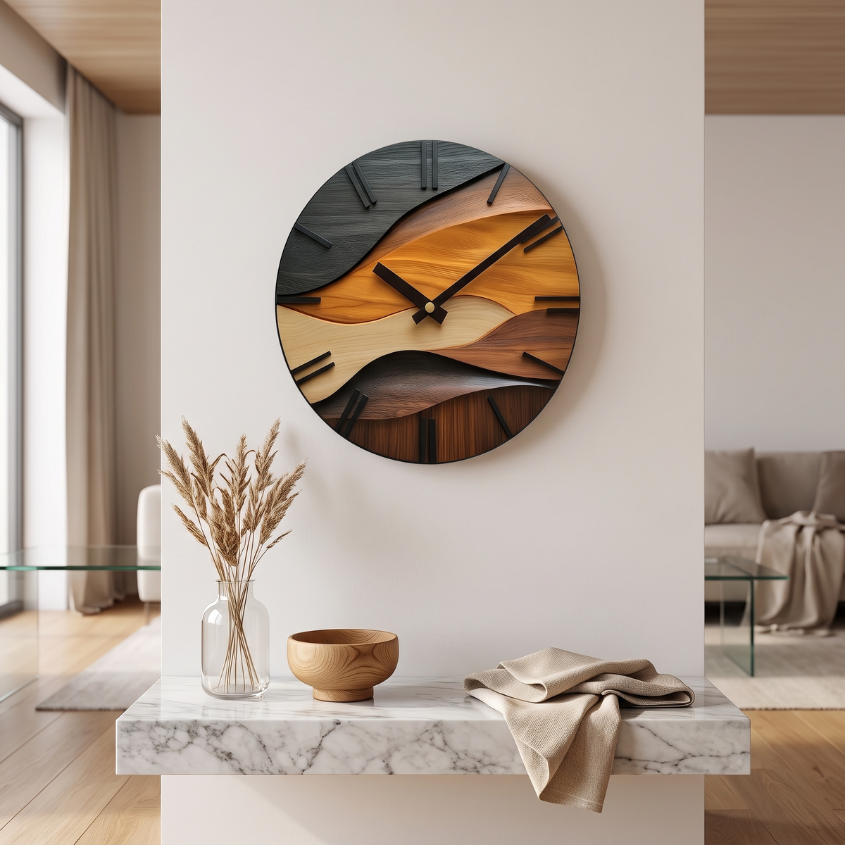 Sicalu Tidewood wall clock image 5