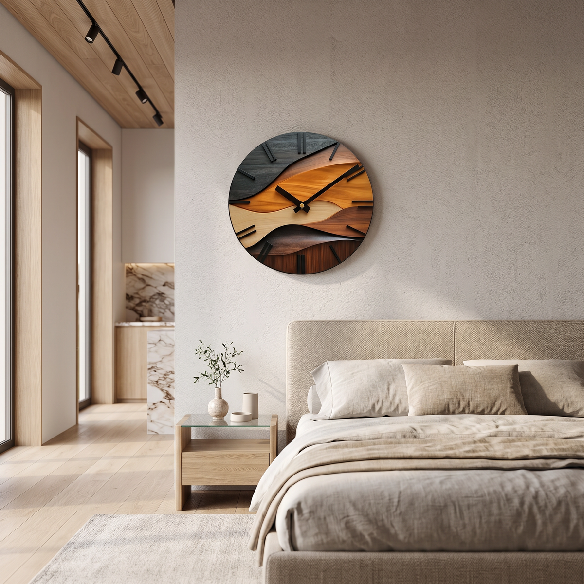 Sicalu Tidewood wall clock image 3