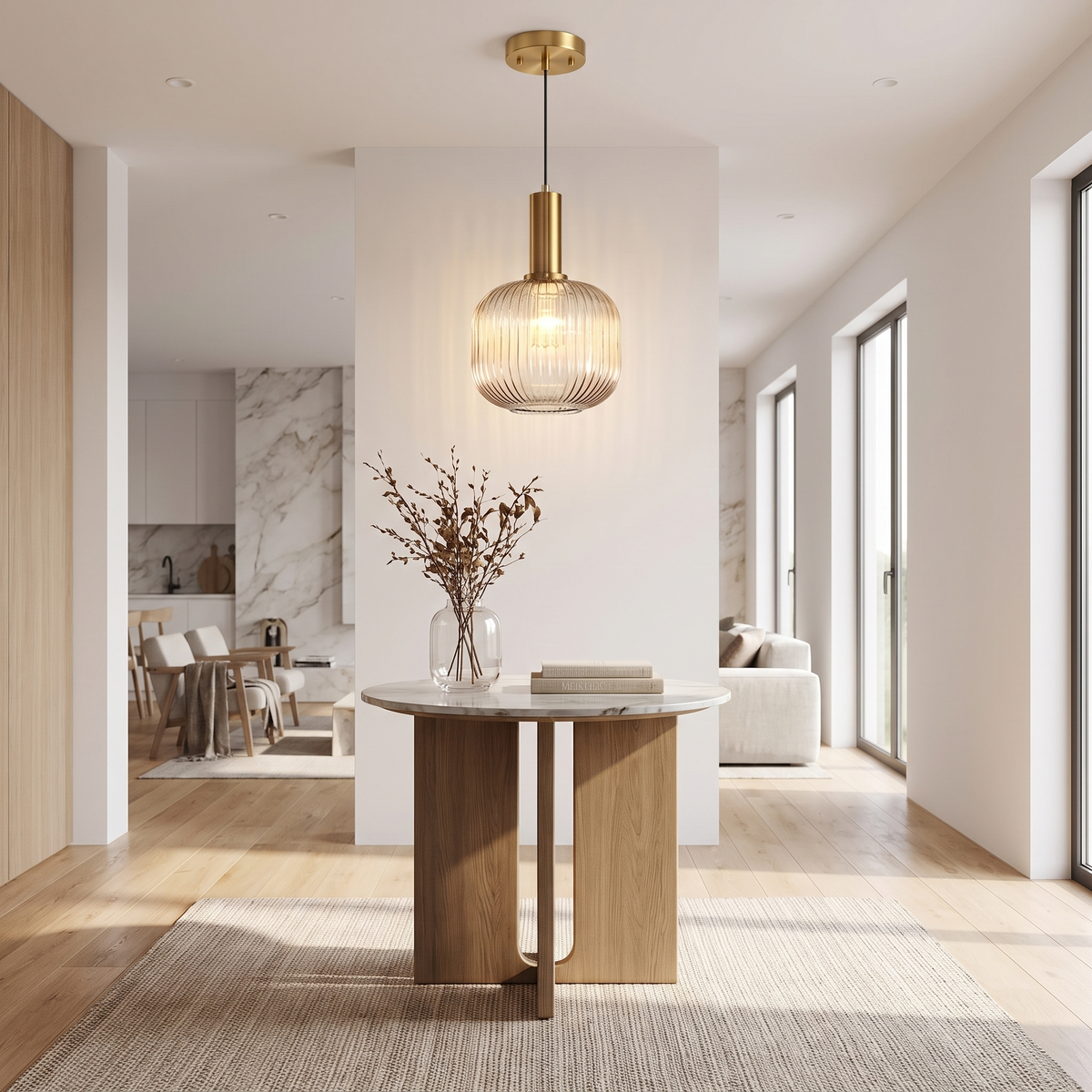 Sicalu Brassa brass pendant light image 3
