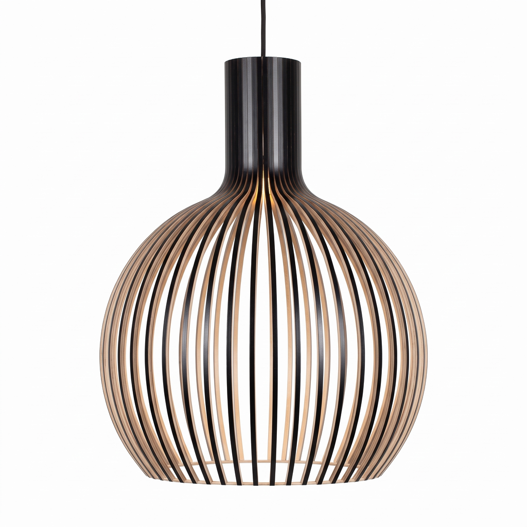 Sicalu Aska wooden pendant light image 1
