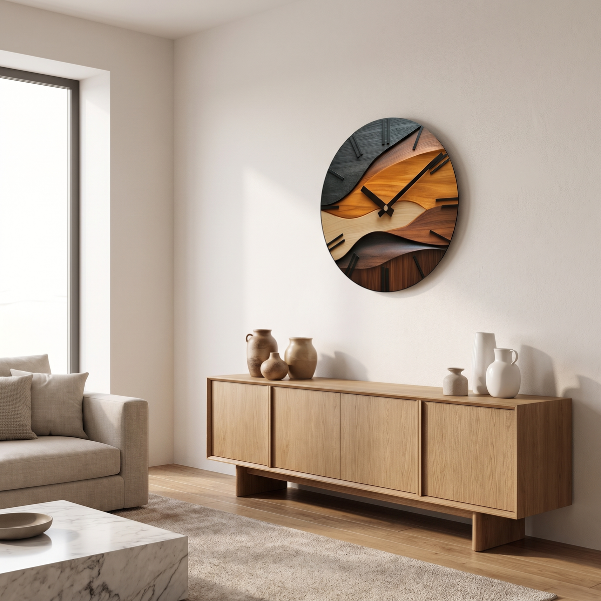 Sicalu Tidewood wall clock image 2